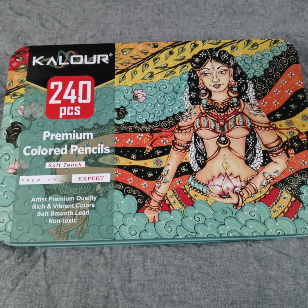 Kalour 240 Premium Color Pencils Soft Touch Set *Drawing/ Art Supplies*